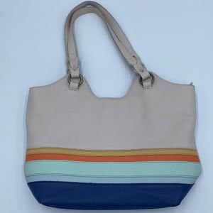 The Sak Stone Stripe Sierra Leather Tote
